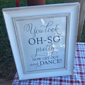 White Framed Inspirational Wall Art